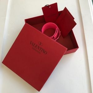 Valentino Hot Pink Studded Bracelet